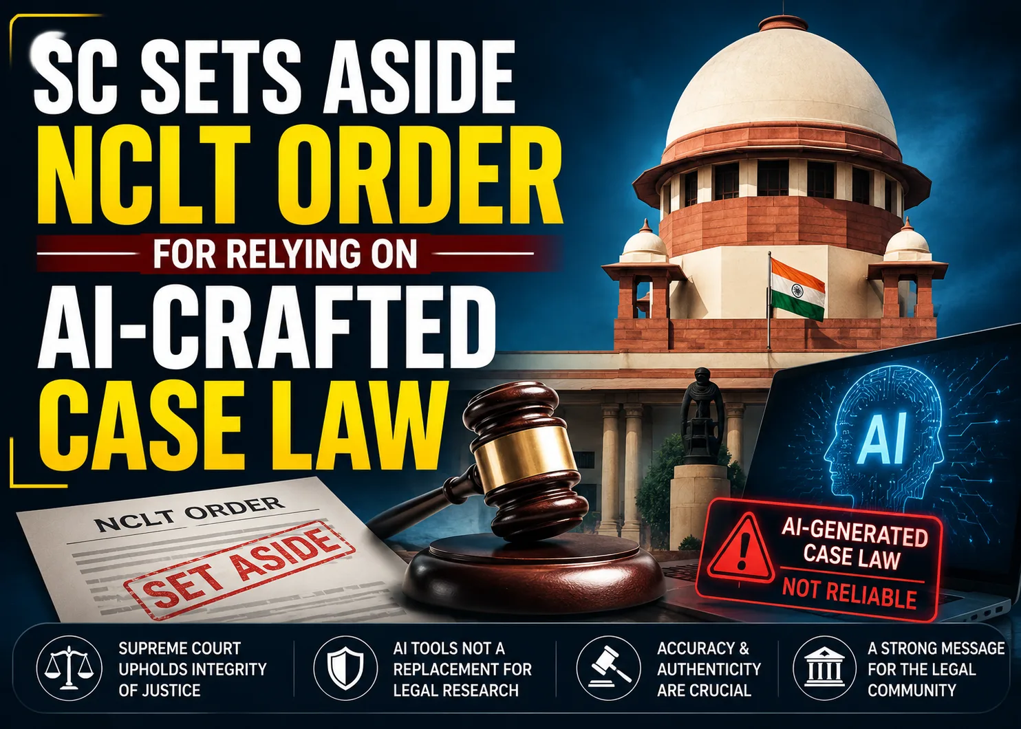 SC sets aside NCLT order for relying on AI-crafted case law